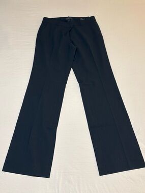 J. Crew Black Boot-Cut Dress Pants made with Italian Tollegno 1900 Fabric